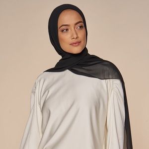 Black Chiffon Hijab